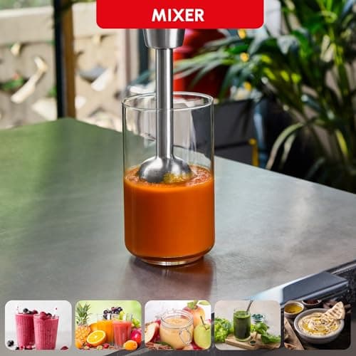 Moulinex InfinyForce Pro 1200W Hand Blender, Heavy Duty Powelix Blades, 5 Functions, Adjustable Speed, Chopper, Whisk, Measuring Cup, Accessory Kit, Dishwasher Safe, DD95JD10 - Image 8