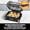 Ninja MAX 6-in-1 Indoor Grill & Deep Fryer Oil-Free 6 Modes Cooks Up to 6 Burgers, 3.8L Capacity, Low Smoke, Digital Meat Thermometer Included, Grey/Silver, DG551EU - Image 5