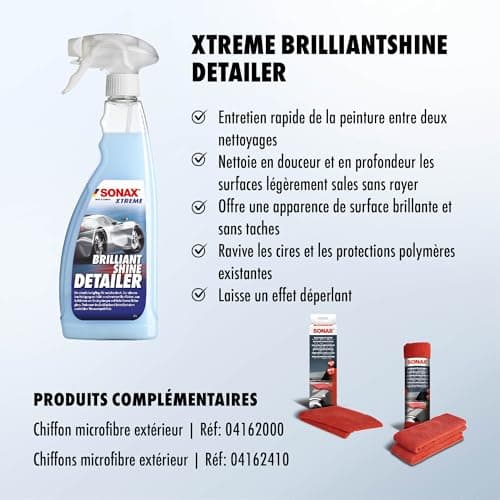 SONAX XTREME Brilliant shine detailer (750 ml) fast paint cleaner with water repellent protection and brilliant shine | Ref: 02874000-810 - Image 4