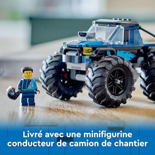 LEGO City Le Monster Truck Bleu, Jouet Camion Tout-Terrain et Minifigurine de Conducteur, Ensemble de Jeu Enfant Imaginatif, Cadeau Divertissant pour Garçons et Filles de 5 Ans ou Plus 60402 - Image 6