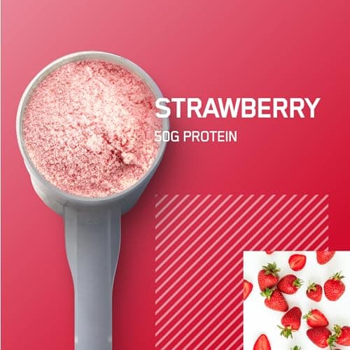 | Optimum Nutrition Serious Mass Strawberry Weight Gain Protein Powder || 12 lbs - Image 4