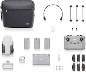 DJI Mini 2 Fly More Combo (EU) + Care Refresh (Automatically Enabled) - 4K Video Drone with Accessories and Protective Kit for Worry-free Flight, 1 Pack