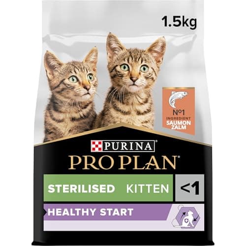 PURINA PRO PLAN | Sterilised Kitten <1 Healthy Start | Rich in Salmon | Dry Food | Kitten | 1.5 kg Bag - Image 2