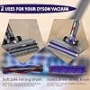 Dyson V7 V8 V10 V11 V15 Brush Flexible 180° Swivel Brush with 4 LED Headlights and 2 Replacement Rollers Hard Floors and Carpet - Image 4
