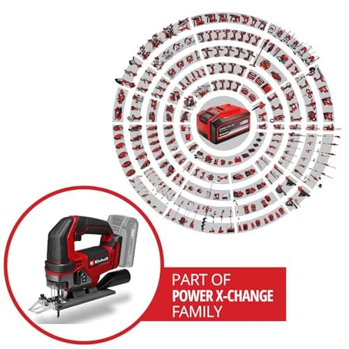 Einhell TE-JS 18/100 Li-Solo Power X-Change cordless jigsaw (18 V, cutting depth 100 mm in wood, stroke height 26 mm, angled cuts up to 45°, with blade, without battery) - Image 3