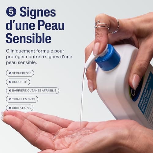 Cetaphil Gel nettoyant visage 237ml, pour peaux sensibles mixtes à grasses, nettoyant visage femme et homme, à base de Niacinamide, Panthénol et glycérine - Image 6