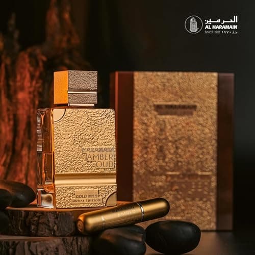 Al Haramain Amber Oud Eau de parfum en vaporisateur pour femme (Gold 999.9 75ml) - Image 8