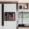 Wall Capsule Storage for Nespresso Original 30 Caps, Adhesive & Acrylic Magnet Dispenser Holder, Capsule Holder for Kitchen Cupboard Refrigerator (Transparent & Black) - Image 5