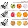 GVODE Vegetable Cutter Accessory for Kitchenaid Pastry Processor, Slicer Accessory for Kitchenaid, with Three Stainless Steel Blades, White - Image 3