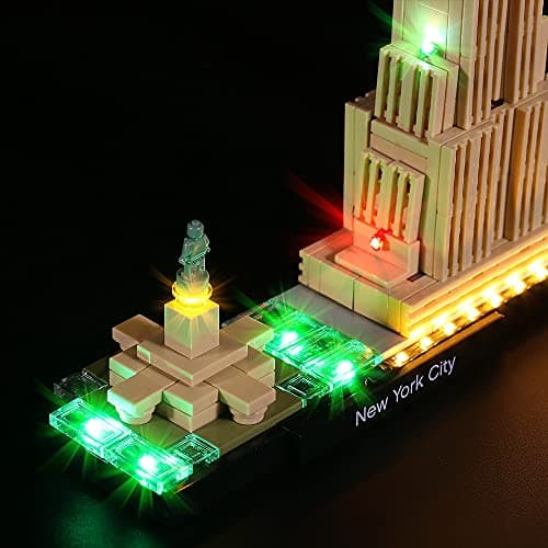 BrickBling LED Lighting for Lego Collectible Kit 21028 New York (Includes Lights Only) - Image 5