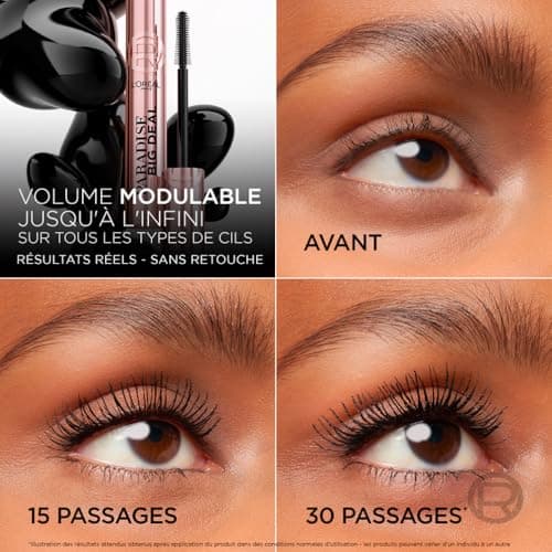 L'Oréal Paris Paradise Big Deal Modular Volume Mascara Light Formula Uniform Application No Pack Black - Image 6