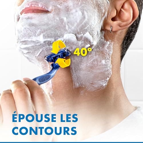 Gillette Sensor3 Comfort, Rasoirs Jetables Pour Homme, Avec Bande Lubrifiante, Lot De 8+4 - Image 7
