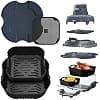 4 Pieces Air Fryer Accessories, Silicone Cover Flat Accessories for Ninja CRISPi FN101EU, 2 Moulds + Splash Guard + Reusable Mat 3.8 L 1.4 L - Image 2