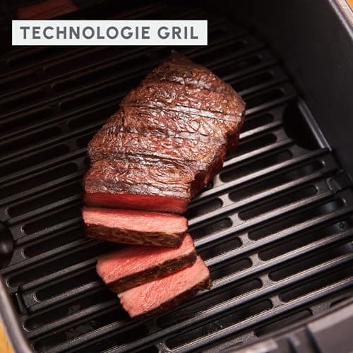 Moulinex Friteuse sans huile + Gril, Fenêtre amovible, Capacité XL 4,6 L, Jusqu'à 6 personnes, Air Fryer, Écran tactile, 8 programmes automatiques, Easy Fry & Grill Vision, EZ506820 - Image 8