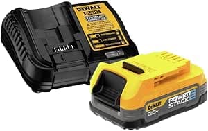 DEWALT 20V Max* Starter Kit with POWERSTACK Compact Battery and Charger (DCBP034C)