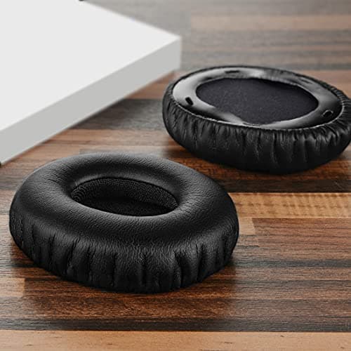 Geekria QuickFit Replacement Protein Leather Earpads for Sony MDR-10RC Headphones (Black) - Image 5