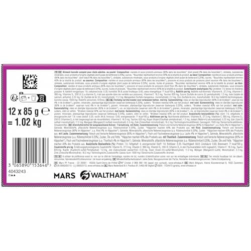 WHISKAS Jelly Food - 48 Freshness Sachets (Pack of 4 Packs 12 x 85g) - The Mixed Card (4 Varieties) - Complete Wet Food Suitable for Sterilized Adult Cats (Packaging May Vary) - Image 6