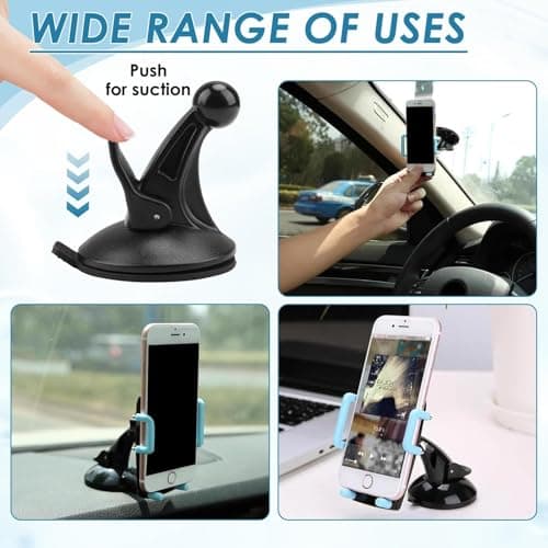 Garmin GPS Car Mount Holder - Replacement Windscreen Suction Cup Holder Compatible with Drivesmart, Nuvi, Zumo, NuLink, Dezl, Driveassist, Camper Van (Black) - Image 4