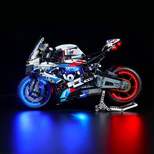 Remote Lighting Kit Compatible with Lego 42130 Technic BMW M 1000 RR Motorcycle Building Kit (No Model), DIY Motorcycle Lighting Kit, Decorative Lighting for 42130 Creative Gift - Image 3