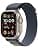 Apple Watch Ultra 2 (49 mm GPS + Cellular) Smartwatch avec boîtier en titane robuste et Boucle Alpine bleu - Medium. Suivi de l’activité physique, GPS haute précision, bouton Action, neutre en carbone - Image 3
