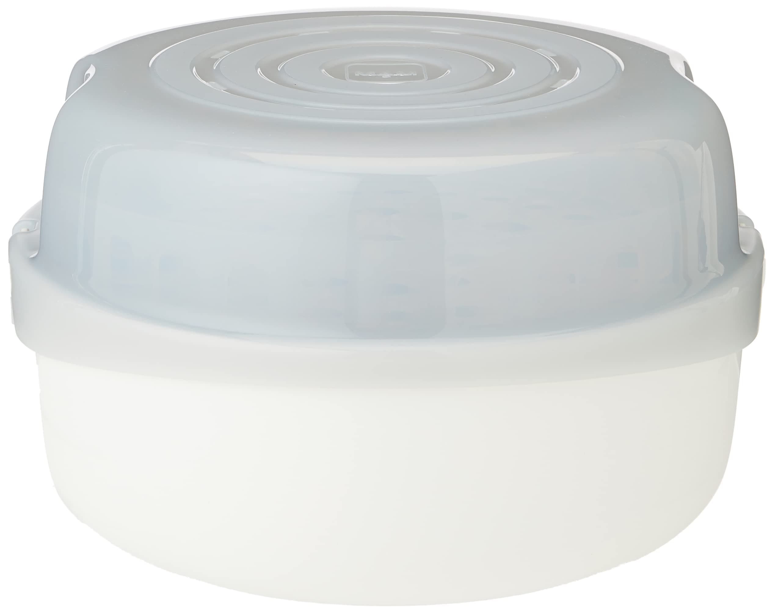 MAM Microwave Steam Sterilizer(Gray), Natural Cleaning Sterilizer, Steam Bottle Sterilizer for Disinfecting Bottles, Bottle Sterilizer