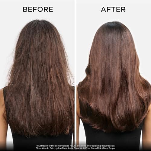 KÉRASTASE Gloss Absolu - Fondant Insta Glaze - Après-Shampoing Brillance - Cheveux Ternes - Acide Hyaluronique, Acide Glycolique et Rose Sauvage - Cheveux Longs et Sujets aux Frisottis - Image 4