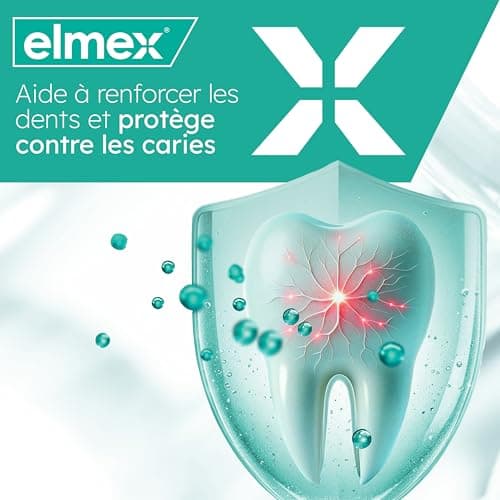 ELMEX | Dentifrice elmex Sensitive Blancheur Douce 0 % Colorants | Dents Sensibles | Protection de l'Email | Dents blanches | 2 x 75 ml - Image 5