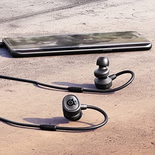 SteelSeries Tusq In-Ear Headphones for Mobile Gaming, Dual Microphone with Detachable Rod Microphone, Ergonomic Suspension Earbuds for Mobile - Image 4