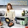 Air Fryer Accessory, For Ninja Foodi AF400EU AF300EU 9.5L, Air Fryer Pot for Instant Pot Dual Air Fryer, 2 Pieces Silicone Mould Air Fryer Accessories - Image 7