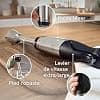 Bosch, Hand Blender, ErgoMaster Series 6, 1200 Watt Air-Cooled Motor, Dynamic Speed Control, QuattroBlade Pro Knife, Accessories Included, MSM6M810 - Image 4
