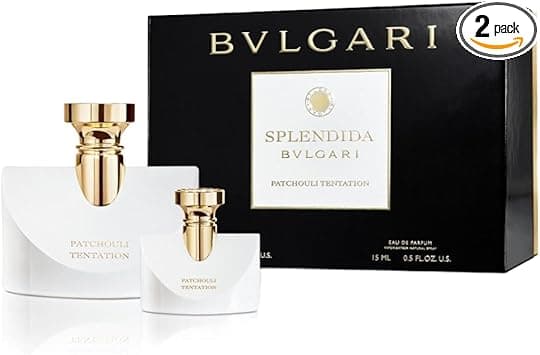 Splendida Bvlgari Patchouli Temptation by Bvlgari for Women – 2 Pc Gift Set 3.4oz EDP Spray, 0.5oz EDP Spray