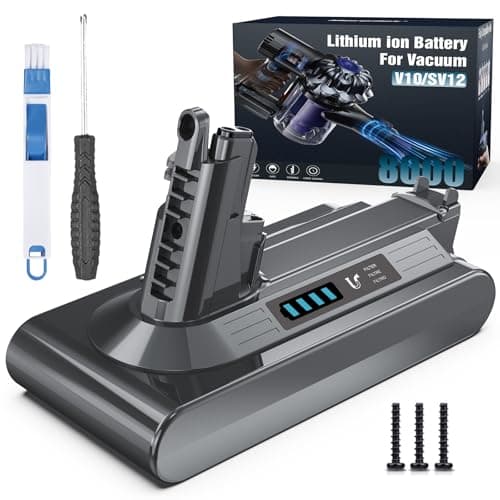 Morpilot 8000mAh Battery for Dyson V10 SV12 Series, Cyclone V10 Absolute Animal Pro Motorhead Fluffy Extra Vacuum Cleaner Cordless Mop Replace Part 969352-02 - Image 2