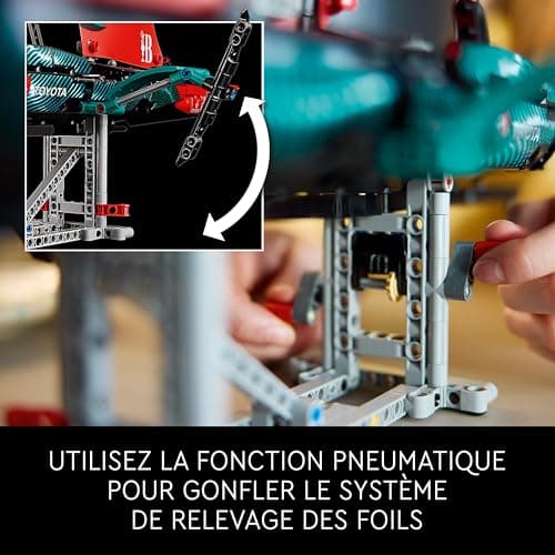 LEGO Technic Yacht Emirates Team New Zealand AC75 - Kit de Construction pour Les Passionnés de Navigation - Maquette de Bateau à Construire pour Les Amateurs de Loisirs Créatifs Adultes 42174 - Image 6