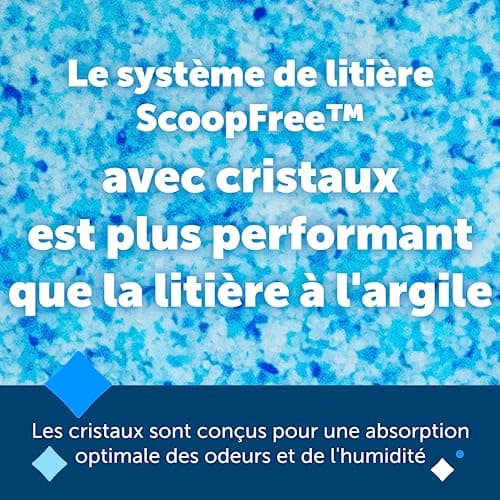 PetSafe - ScoopFree Premium Litière pour Chat Non Agglomérante en Cristal - Contrôle des Odeurs, sans Poussière - Bleu Premium, Paquet De 2 - Image 6