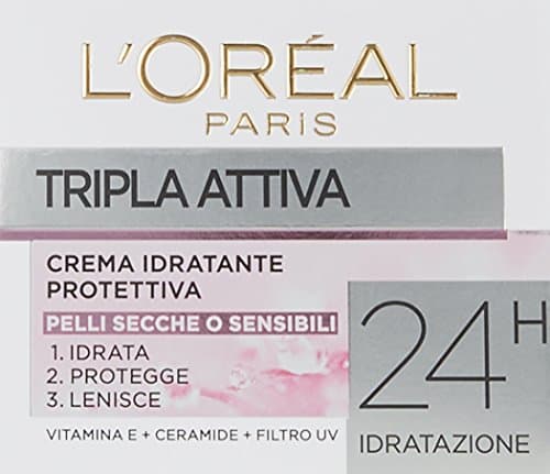 L'Oréal Paris Triple Aciva Crème Hydratante Protectrice pour peaux sèches ou sensibles - 50 ml - Image 4