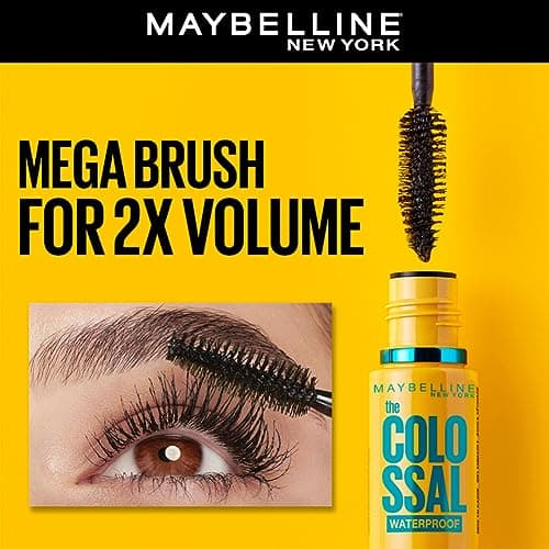 Maybelline New York - Volumizing Waterproof Mascara - Collagen Enriched - Volum' Express - Colossal - Black - 10ml - Image 3