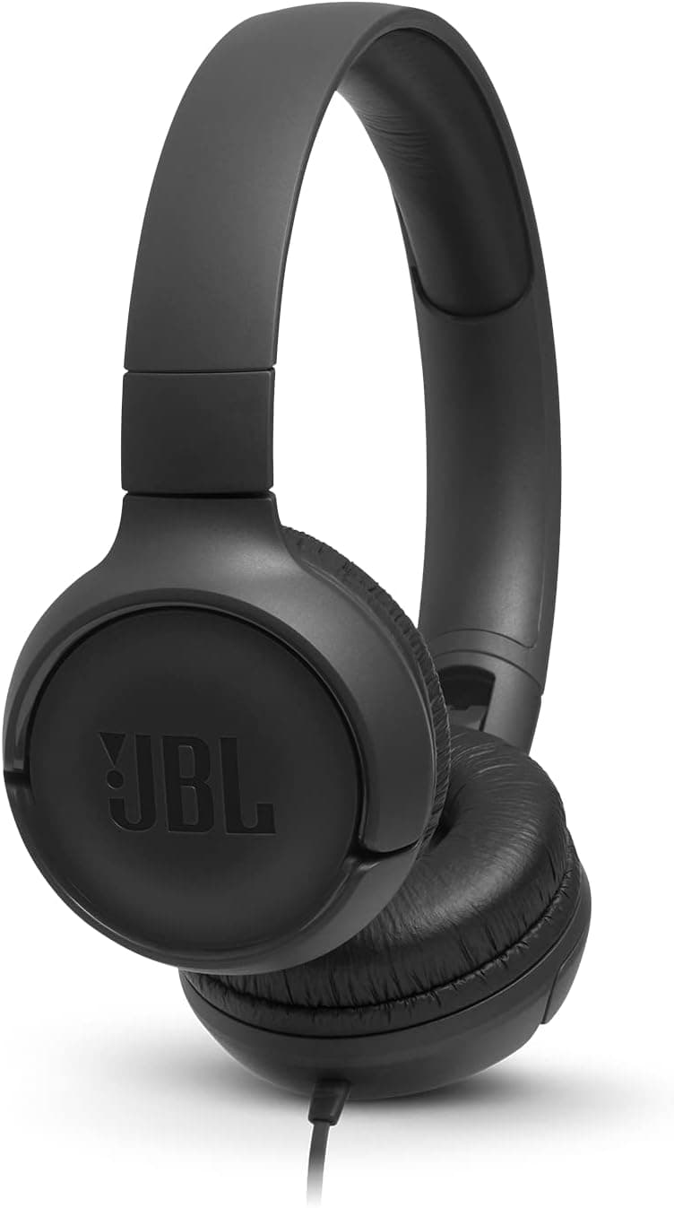 JBL T500BLK Casque Filaire Cable Plat Anti-NŒUDS - Image 1