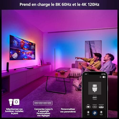 Philips Hue Play HDMI Sync Box 8K - Connected Box to Sync up to 10 Lights with Your Video Games, Movies and Music - Requires Philips Hue Bridge - Dolby Vision HDR10+ Compatible - Image 5