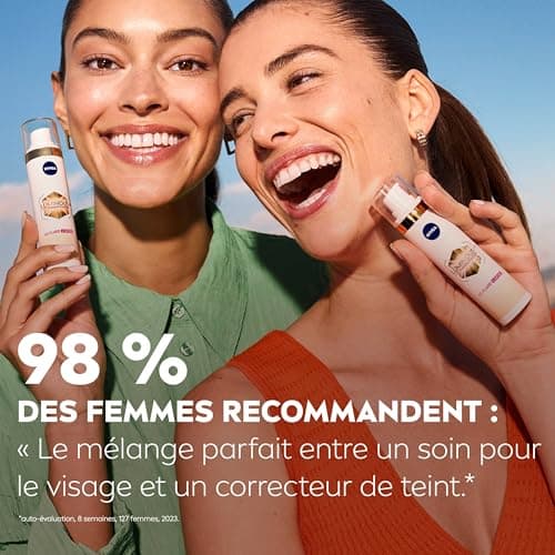 NIVEA Luminous 630 CC Fluide anti taches FPS30 Teinte Claire (1 x 40 ml), CC Crème teint unifié, Fond de teint couvrant imperfections, Soin visage teinté anti-âge correcteur réducteur de taches - Image 7