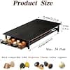 Coffee Pod Holder for Nespresso Capsules Holder Metal Storage with Sliding Drawer Large Capacity 36 Pods Non Slip Coffee Capsule Organizer Black for Kitchen - Image 3