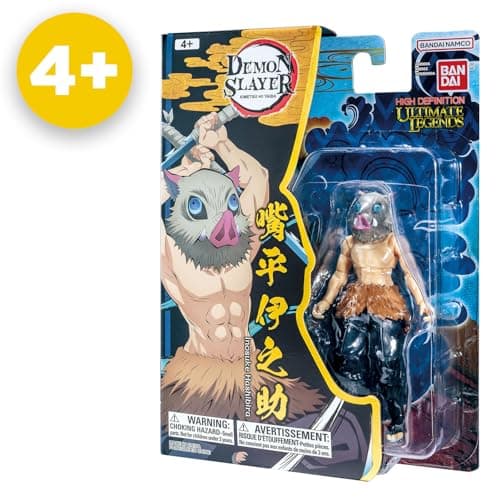 BANDAI - Ultimate Legends HD - Demon Slayer Action Figure 12 cm - Inosuke Hashibira - Officially Licensed Demon Slayer - Inosuke Articulated Figure - Children's Toy 4+ - VE88963 - Image 7