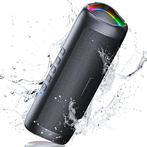 Portable Bluetooth Speaker 5.3 Wireless Speaker 30W with Pairing TWS 24H Autonomy 30m Distance LED Light RGB Waterproof IPX5 HD Stereo Hands-Free Call for Parties Travel Outdoor - Image 2