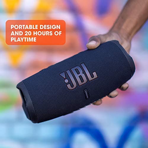 JBL Charge 5 - Waterproof Portable Bluetooth Speaker (IP67) with USB Charging Output, 20 Hours Battery Life, JBL Partyboost (White) - Image 5