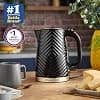 Russell Hobbs Groove 26380 Bouilloire électrique sans fil 1,7 l (ébullition rapide 3 kW, plastique texturé noir avec accents dorés brossés, filtre anti-calcaire amovible lavable, couvercle à pousser - Image 3