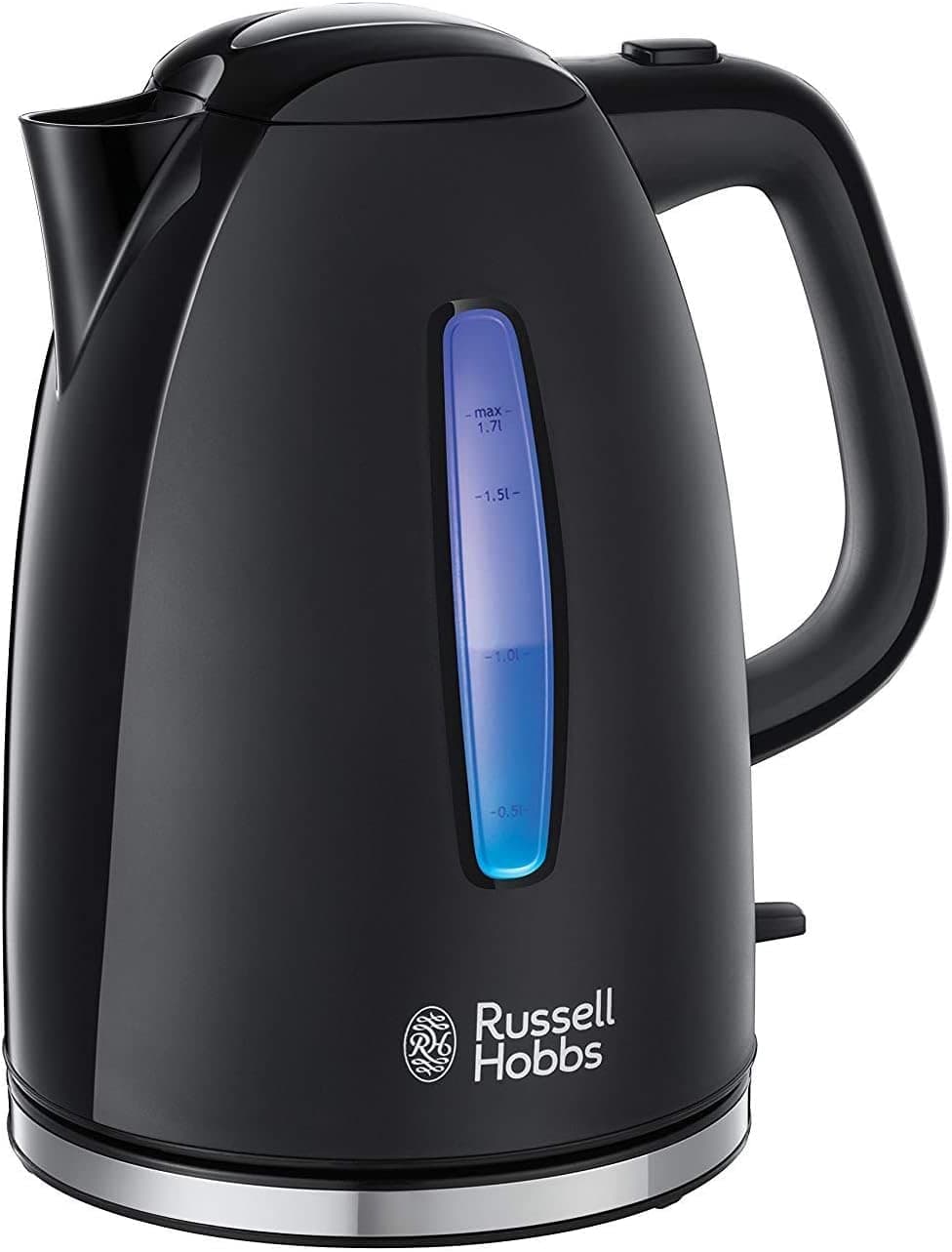 Russell Hobbs Russell Hobbs Electric Kettle [Ultra Fast] Textures+ (1.7 L, 2400 W, Automatic Opening, 1/2/3 Cup Markers, Energy Saving, LED Lighting, Removable Anti-Limescale Filter) 22591-70