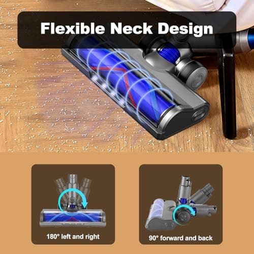 Dyson V6 DC58 DC59 DC61 DC62 DC74 Cordless Vacuum Cleaner Replacement Head V Shape Roller with LED Ideal for Carpet Hard Floors Suitable for A and B Interfaces - Image 7