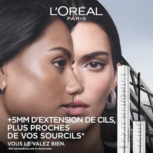 L'Oréal Paris - Volume & Length Mascara - Suitable for Sensitive Eyes - Lengthening Formula - Sculpting Brush - Telescopic Extensionist - 10 ml - Image 3