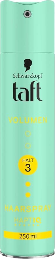 Schwarzkopf TAFT Volume Hair Spray (250ml), Hold 3 for Dry Hair, Vegan Formula* - Image 1