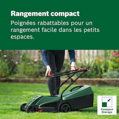 Bosch Tondeuse à Gazon Filaire EasyRotak 32-235 (Moteur de 1 200 W, Largeur de Coupe : 32 cm, bac de ramassage 31 litres, pour Les Petits Jardins) - Image 7