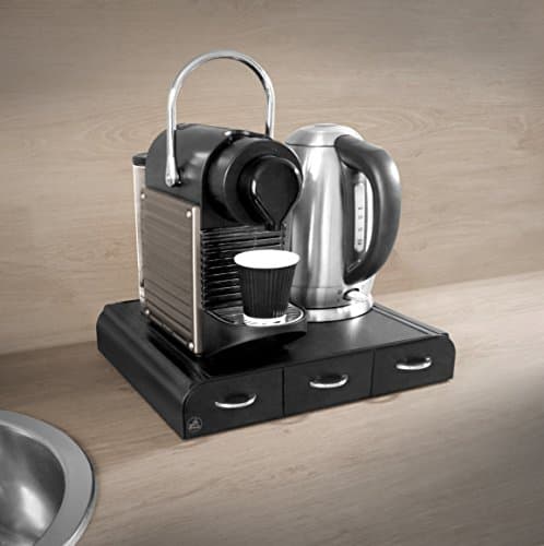 CEP Coffee Capsule Pod Holder Organizer with 3 Drawers, Nespresso Compatible, Take A Break, Black - Image 4